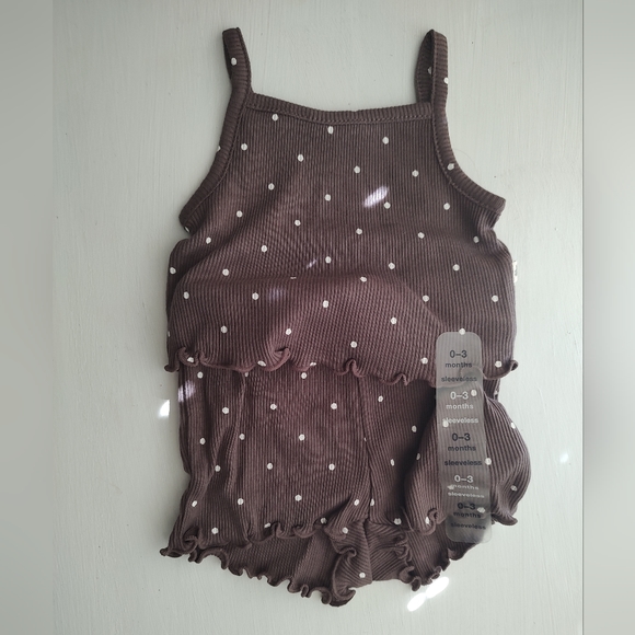 Gap Baby Girls 100% Organic Cotton Mix and Match Rib Outfit Set Sz 0-3 months - Picture 4 of 6